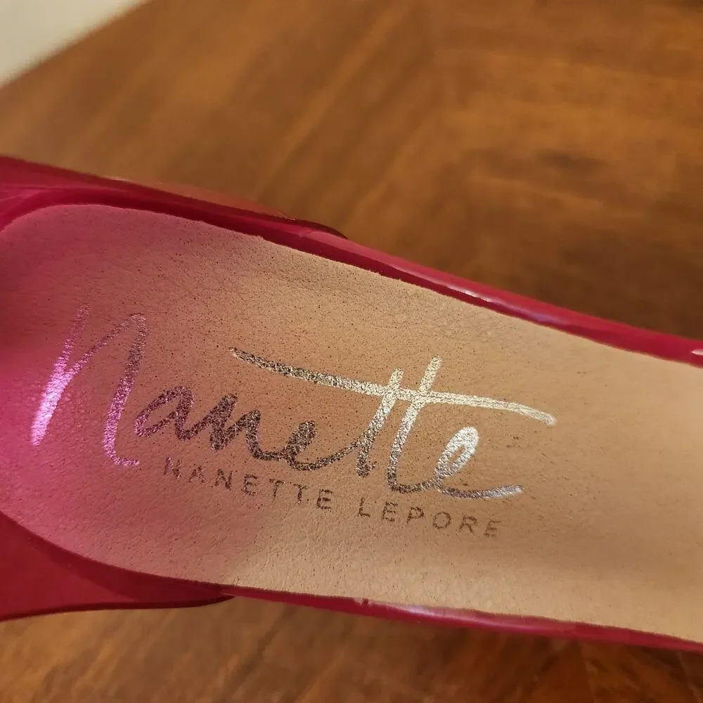 Nanette Lepore Y2k Barbiecore Jelly Heels Size 7